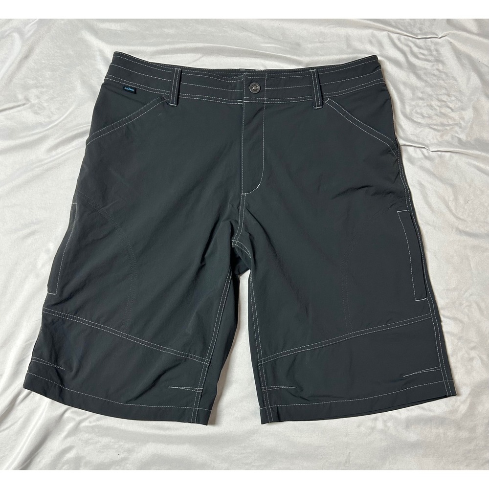 Kuhl Renegade Shorts Mens 38 Gray Cargo Hiking Technical Stretch Utility Outdoor